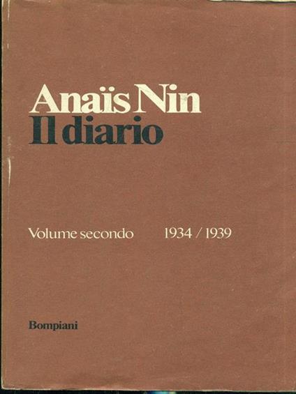 Il diario 1934-1939 vol. 2 - Nin Anaïs - copertina