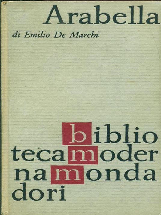 Arabella - Emilio De Marchi - copertina
