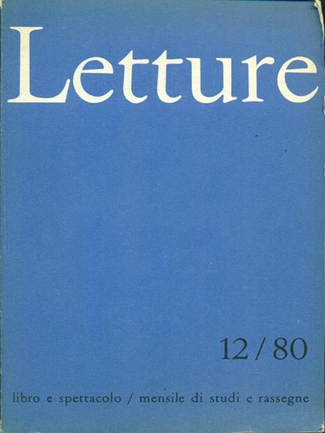 Letture 12/80 - copertina