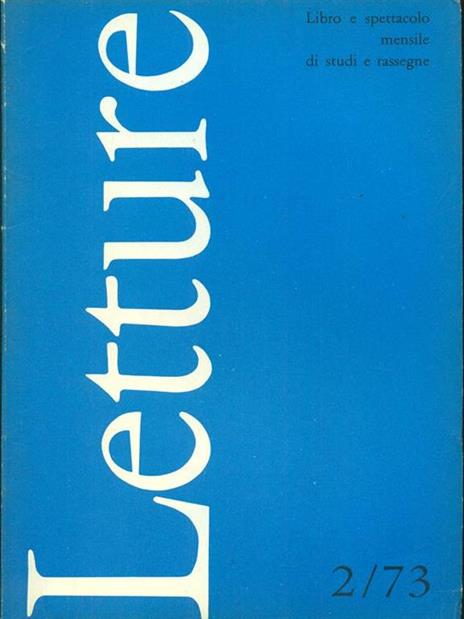 Letture 2/73 - copertina