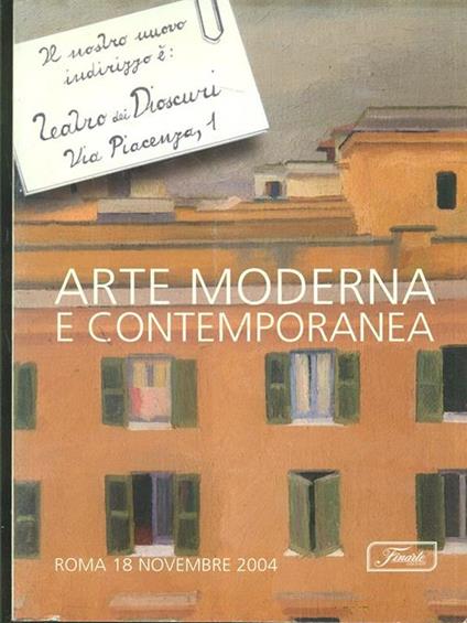 Arte moderna e contemporanea - copertina