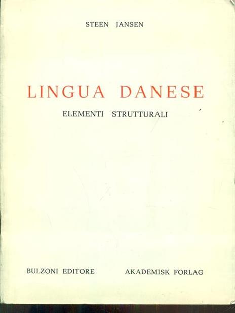 Lingua danese - Steen Jansen - copertina