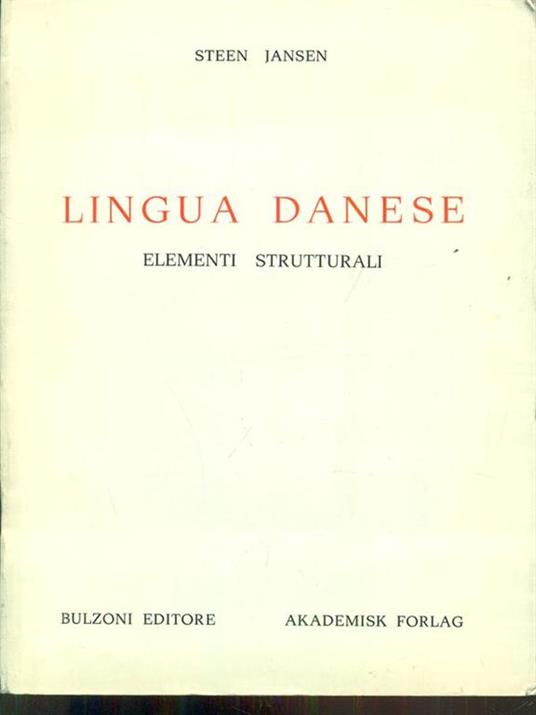 Lingua danese - Steen Jansen - copertina