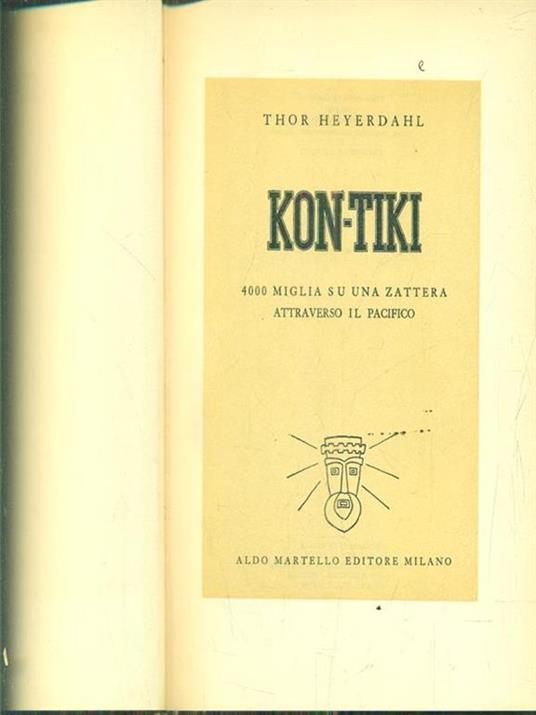 Kon Tiki - Thor Heyerdahl - copertina