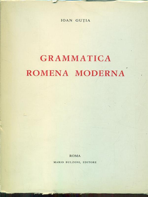 Grammatica romena moderna
