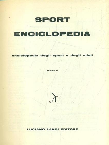 Sport enciclopedia vol. 6 - copertina