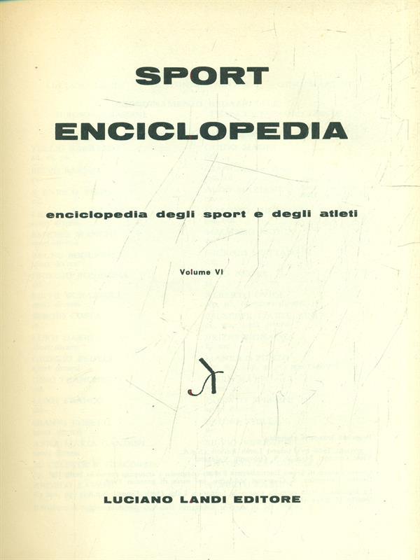 Sport enciclopedia vol. 6