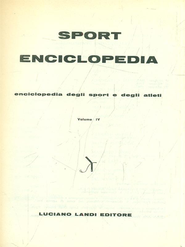 Sport enciclopedia vol. 4