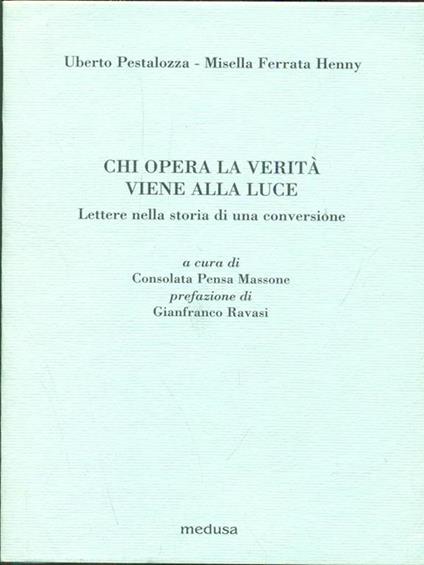 Chi opera la verita viene alla luce - copertina