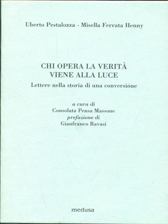 Chi opera la verita viene alla luce - copertina