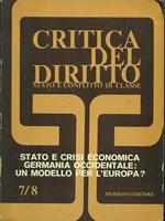 Critica del diritto 7/8. Gennaio. Agosto 1976