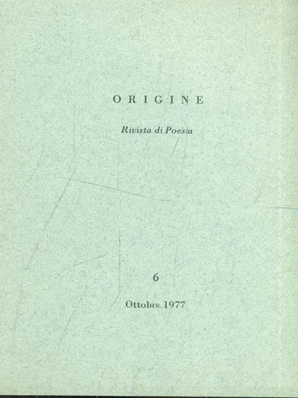 Origine n. 43014 1977 - copertina