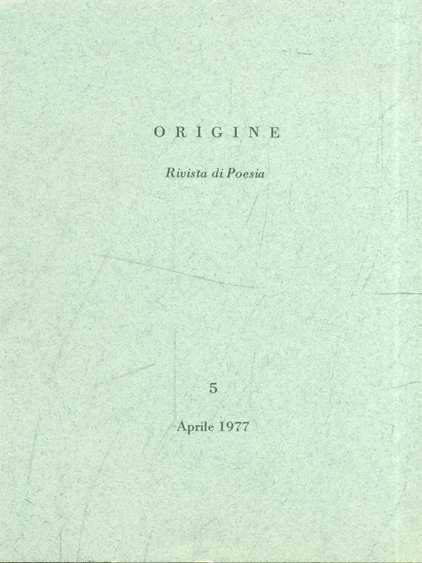 Origine n. 5 1977