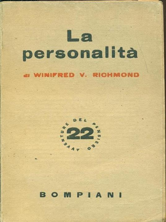 La personalità - Winifred V. Richmond - copertina