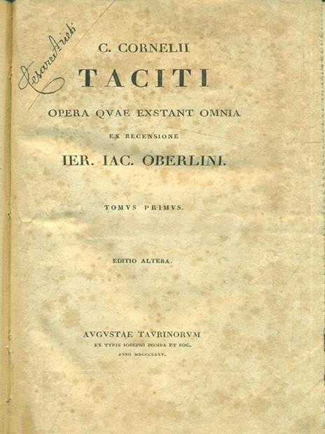 C. Cornelii Taciti opera quae exstant omnia - 3