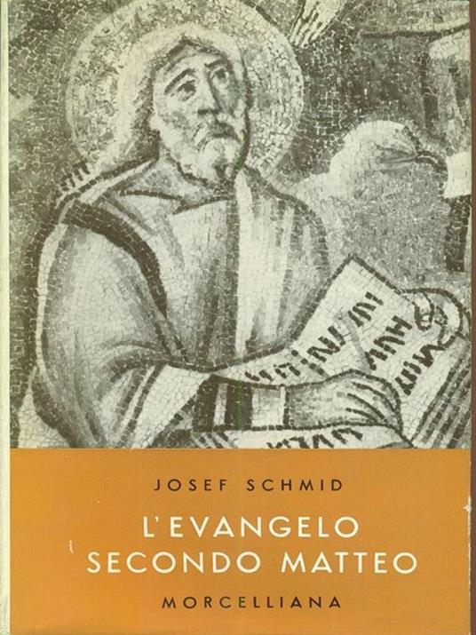 L' Evangelo secondo Matteo - Josef Schmid - copertina
