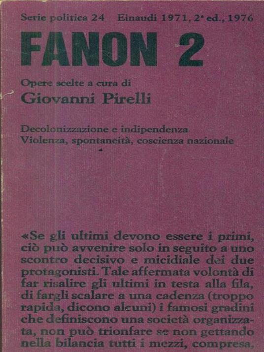 Fanon 2 - Giovanni Pirelli - copertina