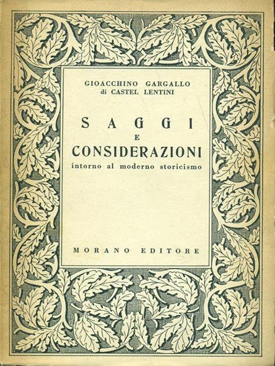 Saggi e considerazioni - copertina