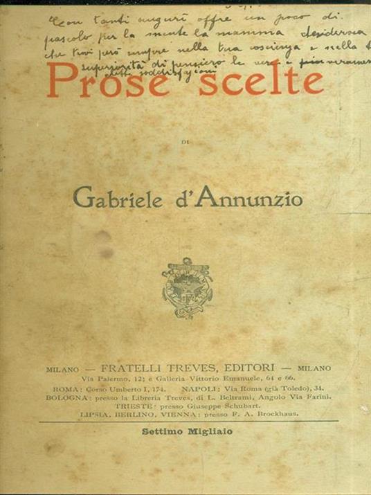 Prose scelte - Gabriele D'Annunzio - 7
