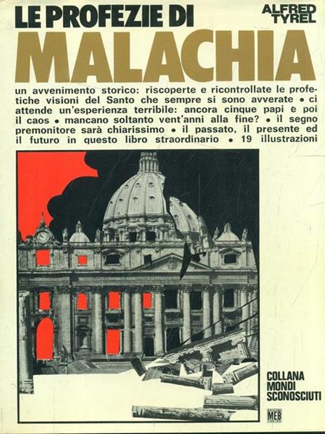 Le profezie di Malachia - Alfred Tyrel - copertina