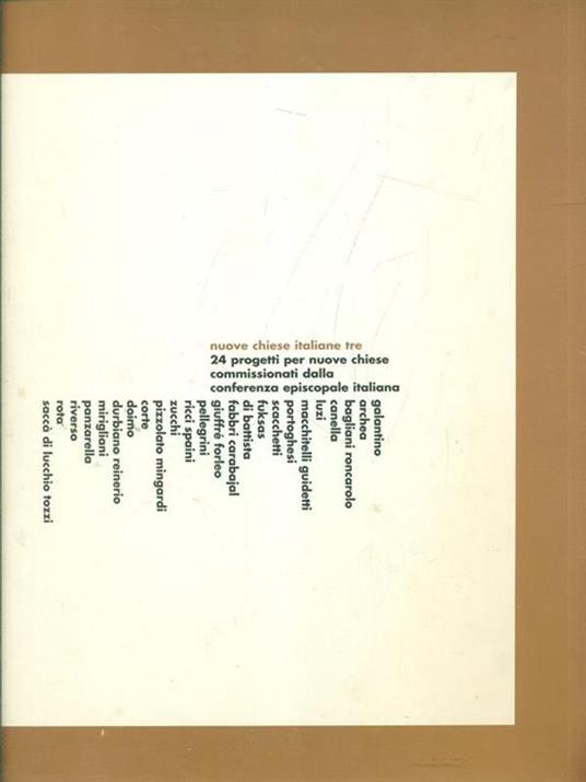 Nuove chiese italiane tre - copertina