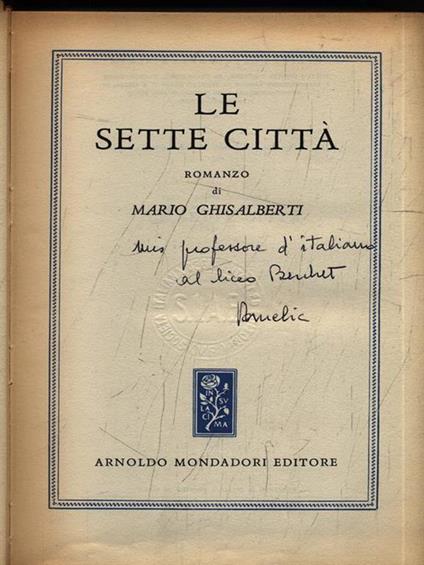 Le sette città - Mario Ghisalberti - copertina