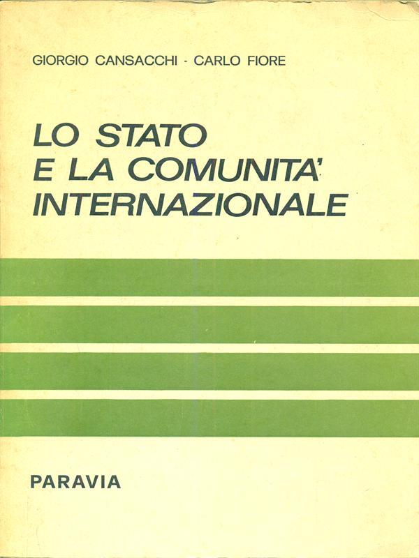 Lo stato e la comunita internazionale