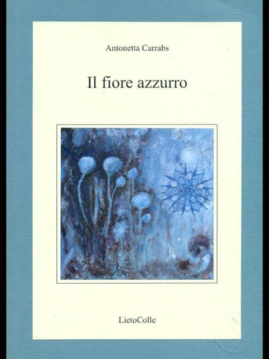 Il fiore azzurro - Antonietta Carrabs - copertina