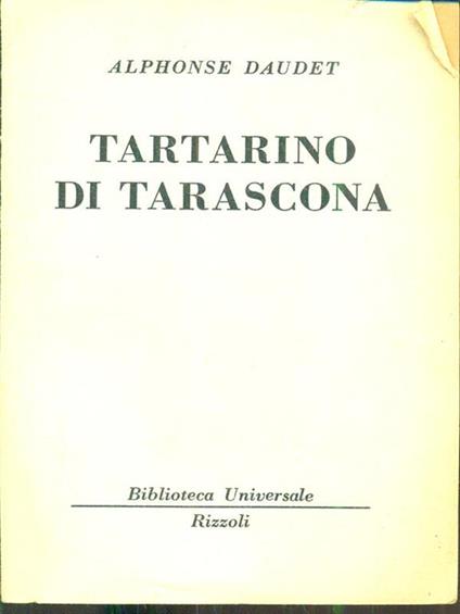 Tartarino di Tarascona - Alphonse Daudet - copertina