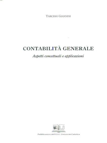 Contabilita generale - Tarcisio Giannini - copertina
