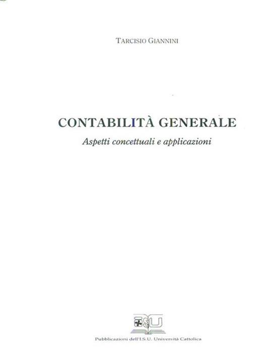 Contabilita generale - Tarcisio Giannini - copertina