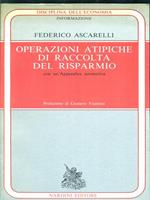 Operazioni atipiche di raccolta del risparmio