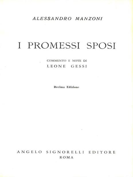 I Promessi Sposi - Alessandro Manzoni - copertina