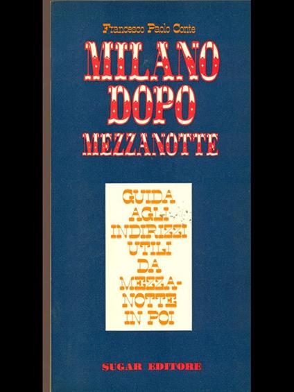 Milano dopo mezzanotte - Francesco Paolo Conte - copertina
