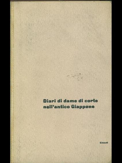 Diario di dame di corte nell'antico Giappone - copertina