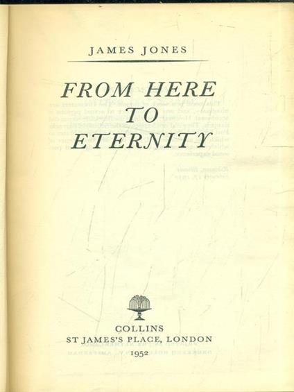 From here to eternity - James Jones - copertina