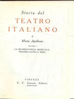 Storia del teatro italiano vol. 1