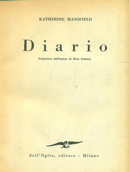 Diario - Katherine Mansfield - copertina