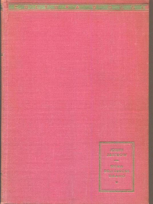 Storia dell'errore umano - copertina