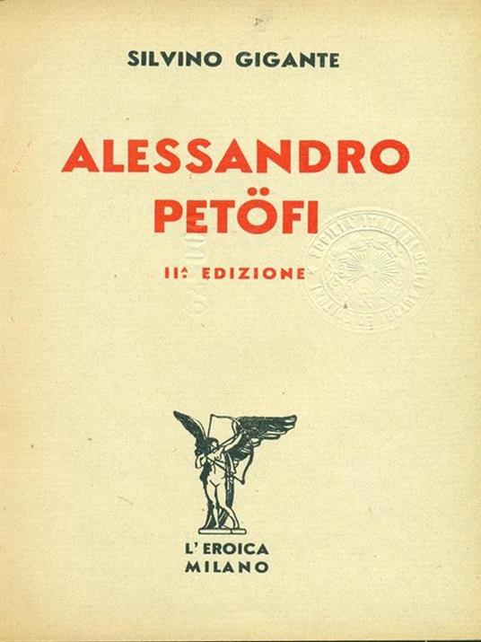 Alessandro Petofi - Silvino Gigante - copertina