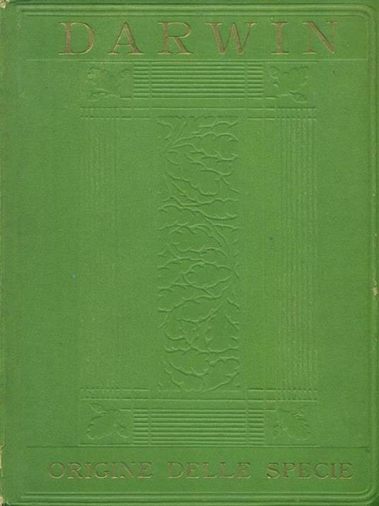 Origine della specie - Charles Darwin - copertina
