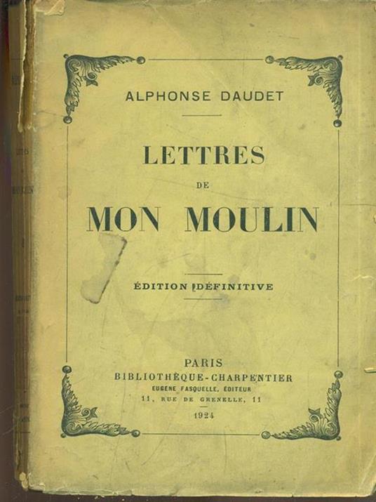 Lettres de mon Moulin - Alphonse Daudet - copertina
