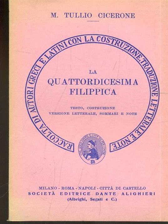 La quattordicesima Filippica - M. Tullio Cicerone - 8