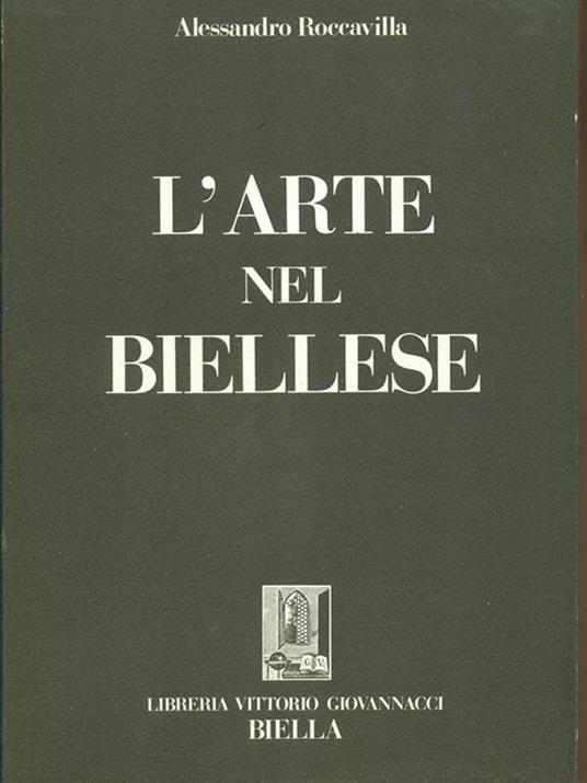 L' arte nel biellese - Alessandro Roccavilla - copertina