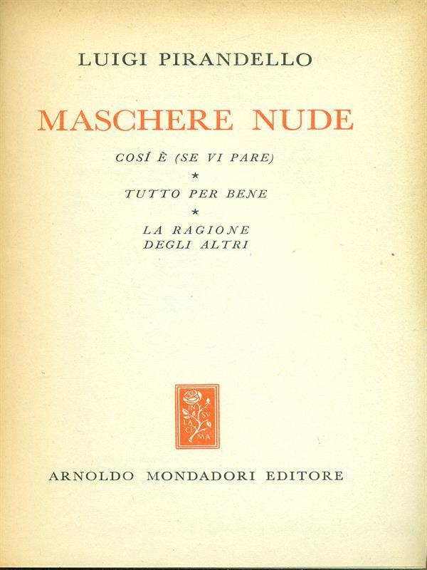 Maschere Nude V