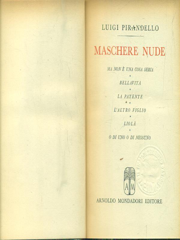 Maschere Nude III