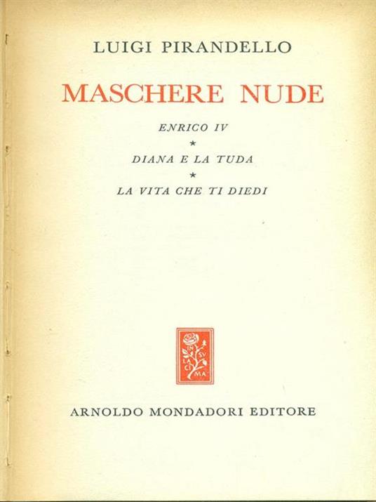 Maschere Nude II - Luigi Pirandello - copertina