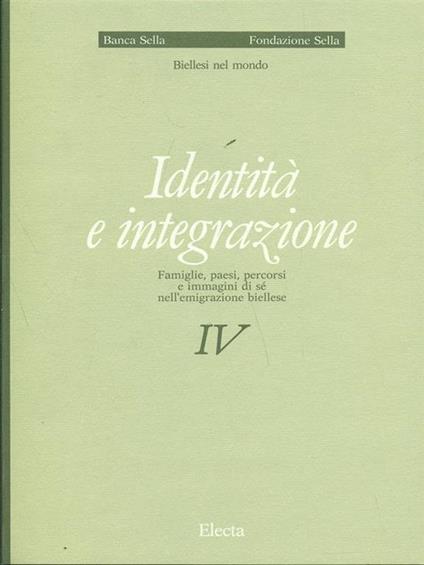 Identità e integrazione vol.4 - copertina