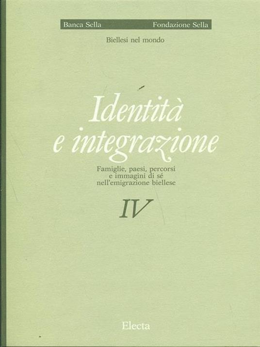 Identità e integrazione vol.4 - copertina