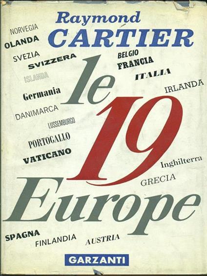 Le 19 Europe - Raymond Cartier - copertina
